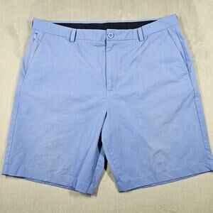 Vineyard Vines On The Go Shorts Mens 38 Blue Performance Golf Activewear Chino